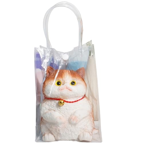 kesurpae Weiches und süßes handgemachtes Katzen Kneifspielzeug zum Stressabbau. Süße Katze, handgefertigtes Katzen Kneifspielzeug, simulierte Tierpuppen. , Typ+3 von kesurpae
