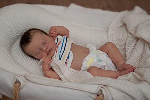 kgniess me Reborn Babys - 20 Zoll Puppe Reborn Puppen Mädchen handgefertigte Lebensechte Babypuppen Mädchen Körper aus weichem Vinyl Sieht aus wie EIN echtes Baby, Wiedergeborener Mädchen Schlafendes kgniess me Reborn Babys - 20 Zoll Puppe Reborn Puppen Mädchen handgefertigte Lebensechte Babypuppen Mädchen Körper aus weichem Vinyl Sieht aus wie EIN echtes Baby, Wiedergeborener Mädchen Schlafendes von kgniess me