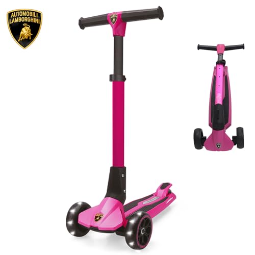 Lamborghini Roller Kinder ab 3 Jahre bis 9 Jahren, 3-Rad Faltbar Kinderroller mit LED-Leuchträder & 4-Fach Höhenverstellung, Kick n Roll Tretroller Lamborghini Roller Kinder ab 3 Jahre bis 9 Jahren, 3-Rad Faltbar Kinderroller mit LED-Leuchträder & 4-Fach Höhenverstellung, Kick n Roll Tretroller von kick'n'roll