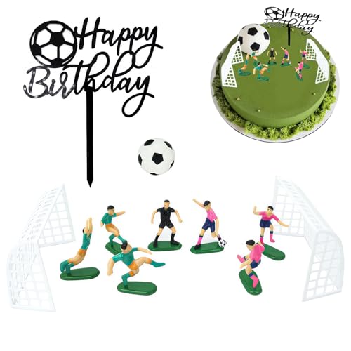 Fussball Deko Torte Figuren 9 Stück mit Geburtstag Cake Topper, Tortendeko Fussball Figuren Tortenaufleger Happy Birthday Tortendeko für Kinder Junge Fußballfan Geburtstag Fußball Thema Party Fussball Deko Torte Figuren 9 Stück mit Geburtstag Cake Topper, Tortendeko Fussball Figuren Tortenaufleger Happy Birthday Tortendeko für Kinder Junge Fußballfan Geburtstag Fußball Thema Party von kiki fancy