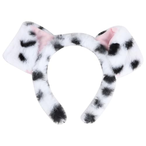 kiki fancy Dalmatiner Hundeohren Stirnband, Welpenohren Kopfbedeckung Flauschiges Kostüm Erwachsene Dalmatiner Kostüm für Frauen Mädchen Cosplay Party Zubehör Karneval kiki fancy Dalmatiner Hundeohren Stirnband, Welpenohren Kopfbedeckung Flauschiges Kostüm Erwachsene Dalmatiner Kostüm für Frauen Mädchen Cosplay Party Zubehör Karneval von kiki fancy