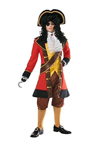 Kimokawaii Kostüm Captain Pirata HoOK für Erwachsene, rot, XXL Kimokawaii Kostüm Captain Pirata HoOK für Erwachsene, rot, XXL von kimokawaii