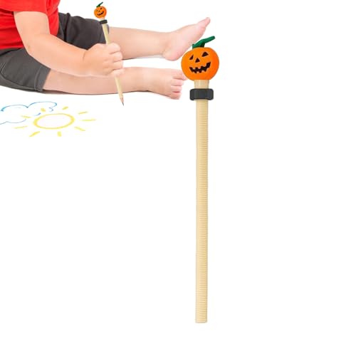 Halloween Cartoon Fidget Stift | Holz Halloween Bleistift Zappeln Mit Nuss | Lustige Kürbis - -Schädelschläger, Stille Sensorische Werkzeugstudienartikel Für Sonderpädagogik -Schulbibliotheksbi von kinrguiyuez