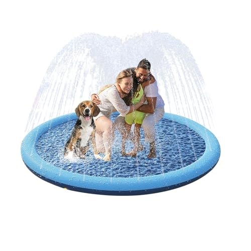 kinrguiyuez Baby Pool Sprinkler | Watbad Pools | Verdicken Sie großes Pad, Haustierzubehör, Outdoor-Spiel für Rasen Hinterhof von kinrguiyuez