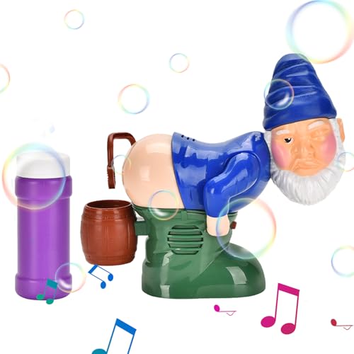 kinrguiyuez Blasen-Pups-Staubsauger | Gartenzwerge Elektrischer Blasgenerator Mit Blinklichtern Und Musik,Automatisches Spielzeug Für Kinder 3-6 Jahre Für Schlafzimmer Picknick Festival Party Hochzeit von kinrguiyuez