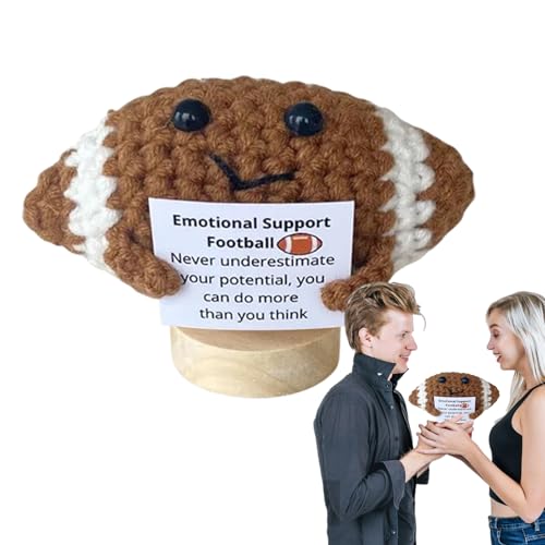 kinrguiyuez Emotionale Unterstützung, Plüsch, motivierendes Zitat, Strickball, handgefertigter positiver Häkelball mit inspirierendem Zitat für Einweihungsfeiern kinrguiyuez Emotionale Unterstützung, Plüsch, motivierendes Zitat, Strickball, handgefertigter positiver Häkelball mit inspirierendem Zitat für Einweihungsfeiern von kinrguiyuez