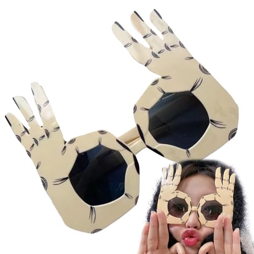 kinrguiyuez Lustige Brille | Lustige Brille - OK Finger Geste Coole Brille für Fotografie Kurze Videoerstellung Interaktive Spiele Bühnenaufführung Geburtstag kinrguiyuez Lustige Brille | Lustige Brille - OK Finger Geste Coole Brille für Fotografie Kurze Videoerstellung Interaktive Spiele Bühnenaufführung Geburtstag von kinrguiyuez