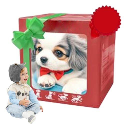 kinrguiyuez Mein realistischer Roboterpupp, realistisches Roboterhundspielzeug, Hunde, die wie echte Hunde, elektronischer interaktiver Hund, Haustier Plüsch Interaktives Simulation Welpe Spielen von kinrguiyuez