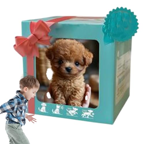 kinrguiyuez Mein realistischer Roboterpupp, realistisches Roboterhundspielzeug, Hunde, die wie echte Hunde, elektronischer interaktiver Hund, Haustier Plüsch Interaktives Simulation Welpe Spielen von kinrguiyuez