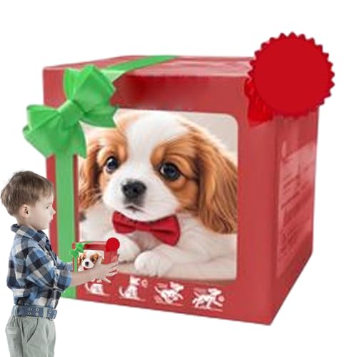 kinrguiyuez Mein realistischer Roboterpupp, realistisches Roboterhundspielzeug, Hunde, die wie echte Hunde, elektronischer interaktiver Hund, Haustier Plüsch Interaktives Simulation Welpe Spielen von kinrguiyuez
