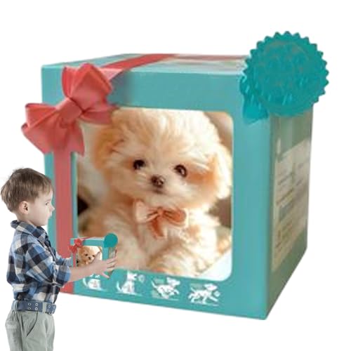 kinrguiyuez Mein realistischer Roboterpupp, realistisches Roboterhundspielzeug, Hunde, die wie echte Hunde, elektronischer interaktiver Hund, Haustier Plüsch Interaktives Simulation Welpe Spielen von kinrguiyuez
