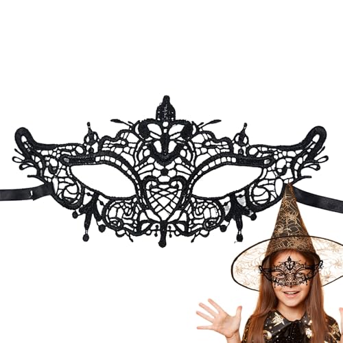kinrguiyuez Schwarze Spitze Augenmaske, Elegante Gesichtsmaske Augenklappe für Mädchen Damen Teenager, Damen Mädchen Augenmaske Karneval Kostüm Party Bühnenauftritt Halloween Geburtstag kinrguiyuez Schwarze Spitze Augenmaske, Elegante Gesichtsmaske Augenklappe für Mädchen Damen Teenager, Damen Mädchen Augenmaske Karneval Kostüm Party Bühnenauftritt Halloween Geburtstag von kinrguiyuez