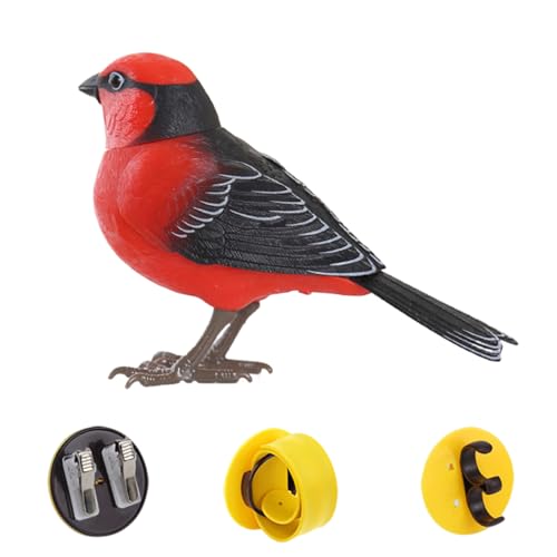 kinrguiyuez Simulationsvogel Spielzeug | Interaktives Vogelspielzeug Mit Zwitschern Und Musik | Elektronisches Haustier Geschenk Für Kinder Und Familie von kinrguiyuez