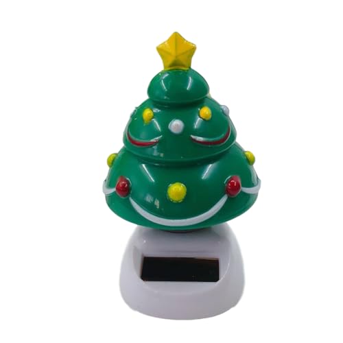 kinrguiyuez Solarauto-Armaturenbrett-Verzierungen - Weihnachtsauto-Dekorationen Solar-Spielzeug-Puppe,Energiesparende Tanzfigur, Zubehör für Auto-Schreibtisch-Heimdekoration von kinrguiyuez