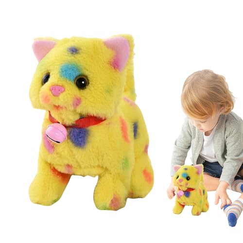 kinrguiyuez Wanderkatze Spielzeug, elektrische Plüschkatze - Realistisches batteriebetriebenes interaktives Spielzeug mit Wagging Tail | Nettes elektronisches Tier mit Miauger für Kinder kinrguiyuez Wanderkatze Spielzeug, elektrische Plüschkatze - Realistisches batteriebetriebenes interaktives Spielzeug mit Wagging Tail | Nettes elektronisches Tier mit Miauger für Kinder von kinrguiyuez