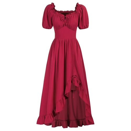 kinstell Viktorianisches Damenkleid, gerüscht, Renaissance-Kleid, Mittelalter-Kostüm, Korsett, Maxikleid kinstell Viktorianisches Damenkleid, gerüscht, Renaissance-Kleid, Mittelalter-Kostüm, Korsett, Maxikleid von kinstell