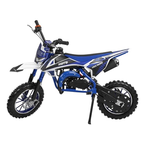 kiskick 49 cc 2-Takt-Dirtbike für Kinder mit Scheibenbremsen vorne und hinten, Gasmotorrad, Stoßdämpfung, weiches Sitzkissen und Off-Road-Reifen für Kinder und Jugendliche, maximale Geschwindigkeit 25 kiskick 49 cc 2-Takt-Dirtbike für Kinder mit Scheibenbremsen vorne und hinten, Gasmotorrad, Stoßdämpfung, weiches Sitzkissen und Off-Road-Reifen für Kinder und Jugendliche, maximale Geschwindigkeit 25 von kiskick