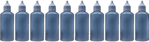 Kittifix 10 Leere Flaschen 80ml transparent für Klebstoff mit Dosierspitze von kittifix