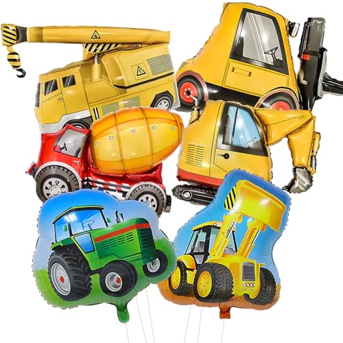 6 Stück Bagger Ballon, Baustellen Geburtstagdeko Junge, Tortendeko Baustelle, Feuerwehrauto Ballon, Auto Form Luftballons,Geburtstagdeko,Bagger Geburtstag Deko für Auto-Thema Party Abschluss 6 Stück Bagger Ballon, Baustellen Geburtstagdeko Junge, Tortendeko Baustelle, Feuerwehrauto Ballon, Auto Form Luftballons,Geburtstagdeko,Bagger Geburtstag Deko für Auto-Thema Party Abschluss von kitudaty