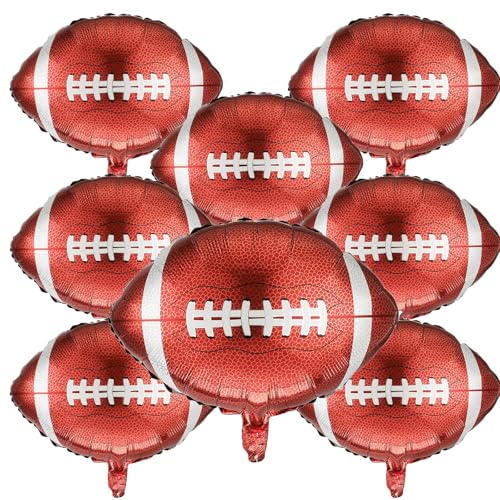 8 Stück Braun American Football Folienballons, Fussball Luftballon, Rugby Fußball Thema Party Ballon Deko für Kinder Geburtstag Party Deko, Geburtstagsfeiern, Fußballspiele, Sportdekorationen 8 Stück Braun American Football Folienballons, Fussball Luftballon, Rugby Fußball Thema Party Ballon Deko für Kinder Geburtstag Party Deko, Geburtstagsfeiern, Fußballspiele, Sportdekorationen von kitudaty