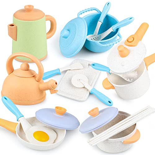 Kizplays Kinderküche Zubehör, Matschküche Outdoor, 16-teilig, Realistisches Design, Sicher und Zuverlässig, Spielzeug Küchenzubehör, Topfset für Rollenspiele -Geschenk für Kinder ab 3 Jahren Kizplays Kinderküche Zubehör, Matschküche Outdoor, 16-teilig, Realistisches Design, Sicher und Zuverlässig, Spielzeug Küchenzubehör, Topfset für Rollenspiele -Geschenk für Kinder ab 3 Jahren von kizplays