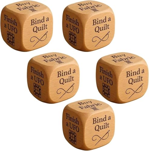 Handgefertigtes Patchwork-Entscheidungswürfel aus Holz, Positiv-Set, Bestätigungen von kkiuop
