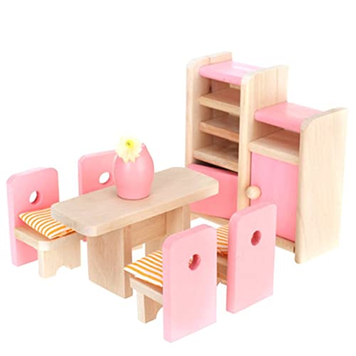 Dollhouse Esszimmer Holzmöbel Set Tischstuhl Display Einheit Vase Dollhouse Playset Dollhouse Esszimmer Holzmöbel Set Tischstuhl Display Einheit Vase Dollhouse Playset von klxgMM