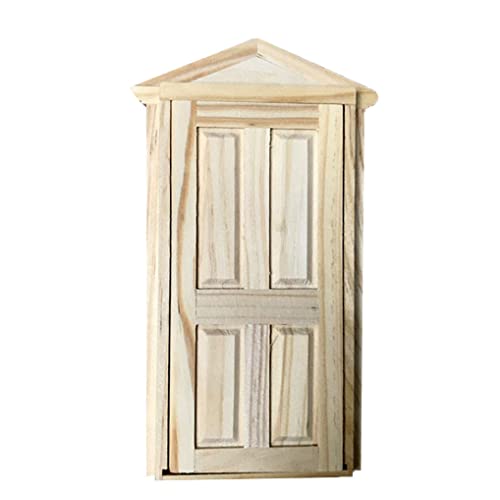 Simulationsmöbel Spielzeugpuppenhauszubehör Set Miniaturpuppenhaus -Türverzierung Simulation Simulation von klxgMM