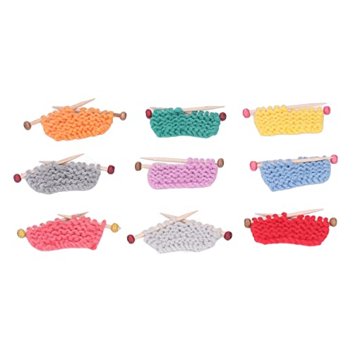 knitting machine 9-teiliges Puppenhaus-Wollgarn-Strickset, Handgefertigte Miniatur-Pullover in 9 Farben Für 1:12-Puppen Zur Puppenhaus-Dekoration von knitting machine
