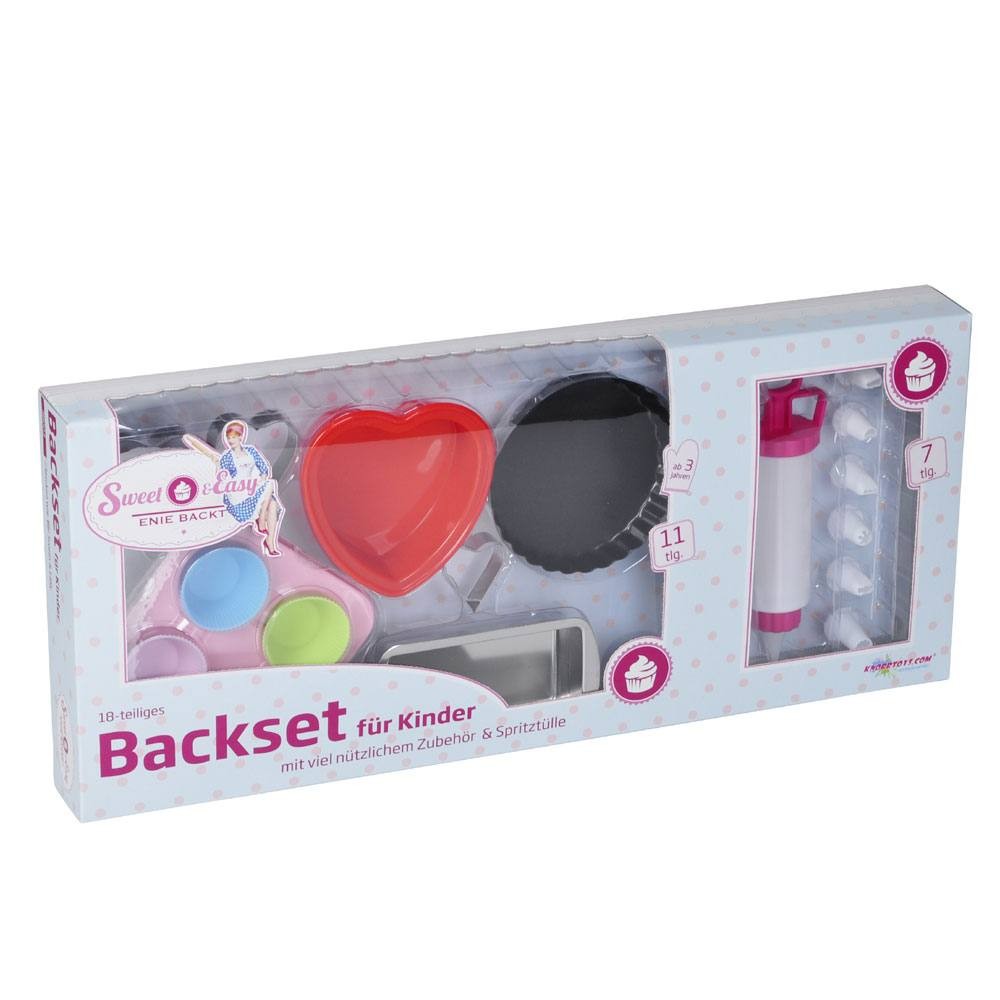 Sweet und Easy Enie backt - Blech- und Silikon-Backset 18-teilig von knorrtoys