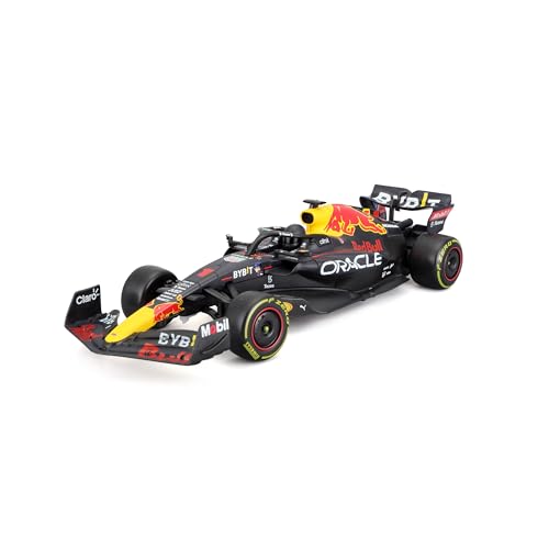 Maisto Tech R/C F1 Red Bull Racing RB18 (2023): Ferngesteuertes Auto im Maßstab 1:24, Originalgetreues Formel 1-Auto, 2,4 GHz, Pistolengriff-Steuerung, 23 cm, schwarz (582356) von Bburago