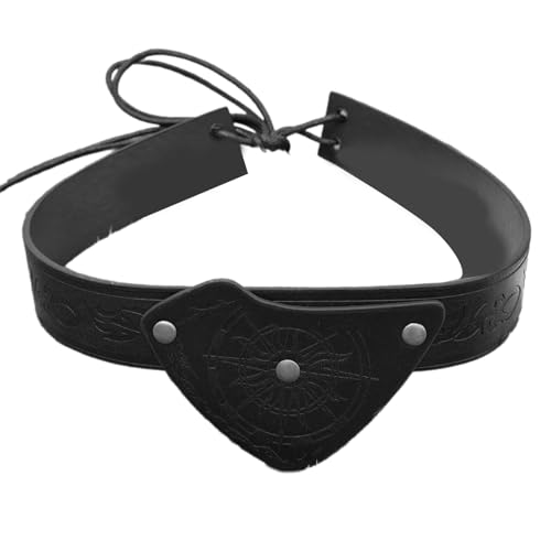 kokdid Mittelalterliche Piratenleder-geprägte Augenklappe verstellbarer Kopfschmuck für LARP Cosplay und Motto-Party kokdid Mittelalterliche Piratenleder-geprägte Augenklappe verstellbarer Kopfschmuck für LARP Cosplay und Motto-Party von kokdid