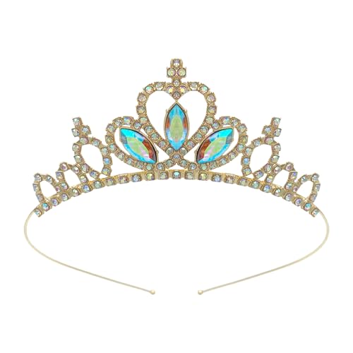 kokdid Queen Crowns Blingbling Stirnband Herz Kopfbedeckung glitzernde Foto-Requisiten Halloween Party Kopfbedeckung Cosplay Zubehör von kokdid