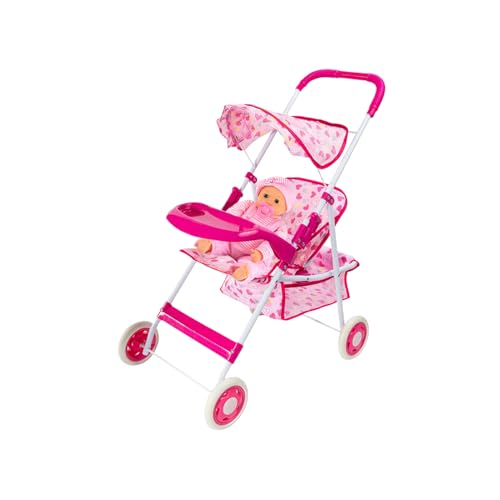 komsoup Spielzeug Baby Puppen Kinderwagen,Puppenwagen Für Mädchen Und - Tragbarer Rollenspiel-Set Mit Zubehör Für Kinderab 3 Jahren komsoup Spielzeug Baby Puppen Kinderwagen,Puppenwagen Für Mädchen Und - Tragbarer Rollenspiel-Set Mit Zubehör Für Kinderab 3 Jahren von komsoup