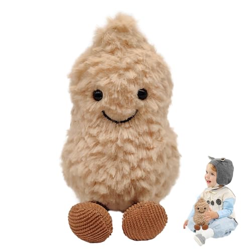 Korsaot 15cm Süßes Plüschtier Erdnuss - Lustiges Kuscheltier mit Lächelndem Gesicht, Weiches Stofftier für Kinder, Deko & Geschenkidee für Geburtstag & Party Korsaot 15cm Süßes Plüschtier Erdnuss - Lustiges Kuscheltier mit Lächelndem Gesicht, Weiches Stofftier für Kinder, Deko & Geschenkidee für Geburtstag & Party von Korsaot