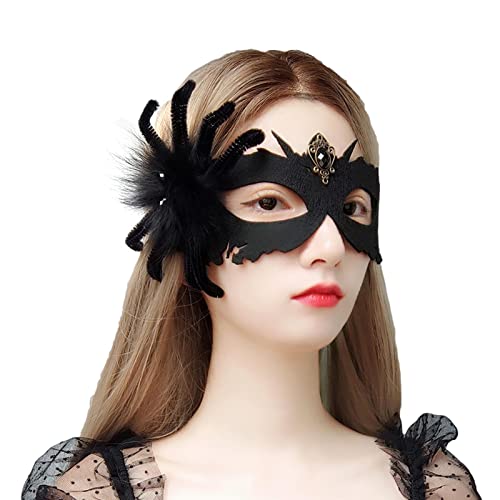 Spinne Maskerade Augenmaske | Spinne Halloween Kostü Zubehör | Damen Kostü Zubehör Half Face Cover Kot-au von kot-au