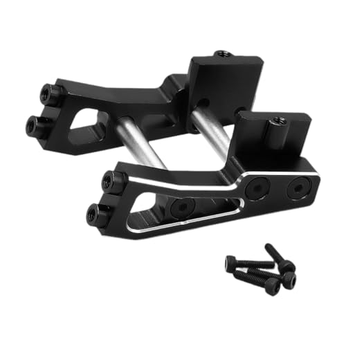 kowaku 1/14 RC Heckflügelhalterungssatz Ersatz, Metall RC-Montagehalterung für 223S Automodell-LKW DIY Modified, Schwarz von kowaku