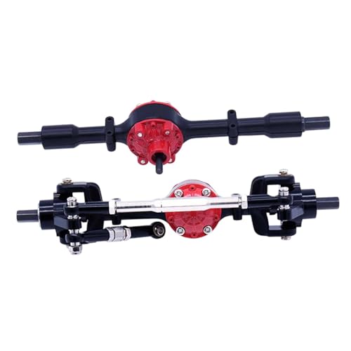 kowaku 1/16 Vorder- und Hinterachse Set Brückenwelle Komplett Set RC -Fahrzeuge Metallteile Upgrade Teil für C14 B14 B24 B36 C24, Style C von kowaku
