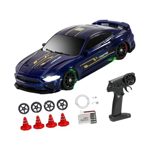 kowaku 1/43 RC Speed ​​Car Fernbedienung Auto Maßstab 1/43 Rennwagen Mini RC Spielzeug, Blau von kowaku