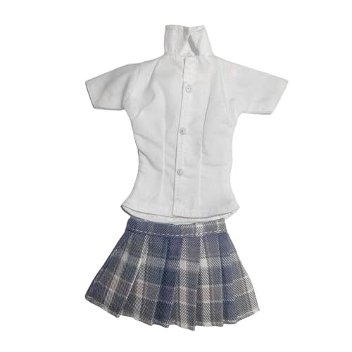 kowaku 1/6 Button-Down-Hemd und Rock, Miniatur-Trendkleidungs-Outfit, Verkleidung für 12 Zoll große Frauenfiguren, Kostüm, violetter Rock kowaku 1/6 Button-Down-Hemd und Rock, Miniatur-Trendkleidungs-Outfit, Verkleidung für 12 Zoll große Frauenfiguren, Kostüm, violetter Rock von kowaku