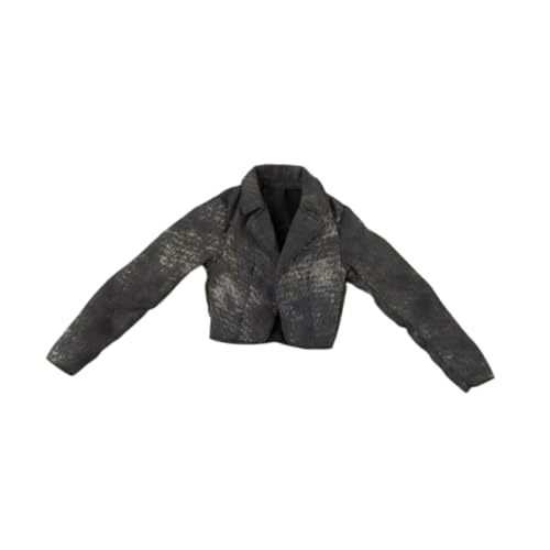 kowaku 1/6 Skala Mantel Mini Kleidung Requisite Modezubehör Leicht weiche tragbare komfortable Figur Körperpuppe Kleidung, Schwarzgrau von kowaku