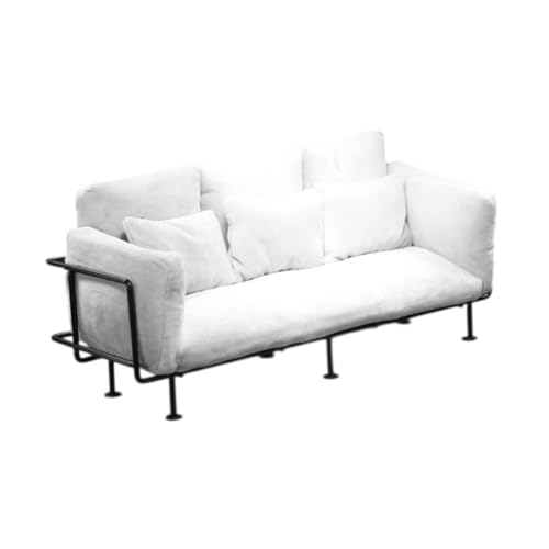 kowaku 1/6 Skala Wohnzimmer Sofa Dollhouse Decoration Doll House Accessoires Mini Sofa, Weiß von kowaku