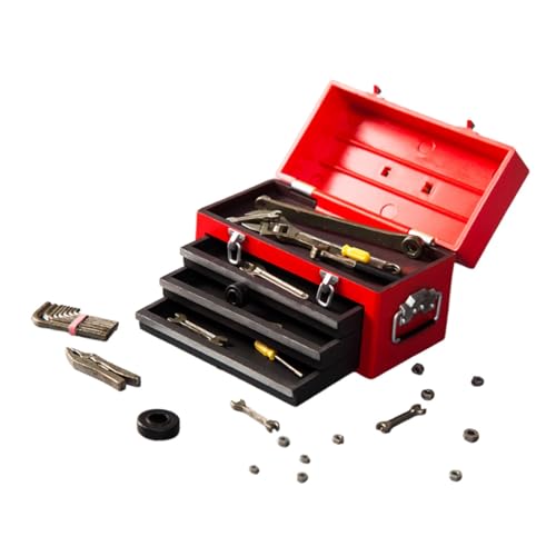kowaku 1/6 Werkzeugkoffer Tools Speicher Miniaturmodell Mini Möbel für 12 "Zahlen Körperpuppenmodell, Rot kowaku 1/6 Werkzeugkoffer Tools Speicher Miniaturmodell Mini Möbel für 12 "Zahlen Körperpuppenmodell, Rot von kowaku