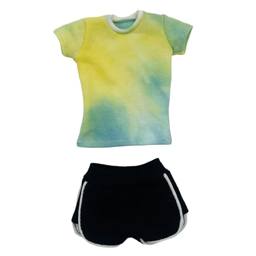 kowaku 1/6 kurzarmes Hemd mit Wanderhosen, Retro -Laufshorts Sommertops für 12 -Zoll -Kleiderzubehör, Gelb kowaku 1/6 kurzarmes Hemd mit Wanderhosen, Retro -Laufshorts Sommertops für 12 -Zoll -Kleiderzubehör, Gelb von kowaku