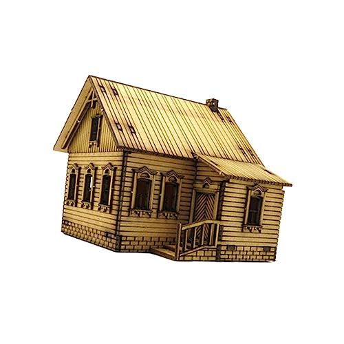 kowaku 1/72 Miniatur-Holzhaus, Architekturszene, Modellsammlung, Ornamente, Holzpuzzle, zerlegbar, für Sandtisch, Modelleisenbahn-Zubehör, kowaku 1/72 Miniatur-Holzhaus, Architekturszene, Modellsammlung, Ornamente, Holzpuzzle, zerlegbar, für Sandtisch, Modelleisenbahn-Zubehör, von kowaku
