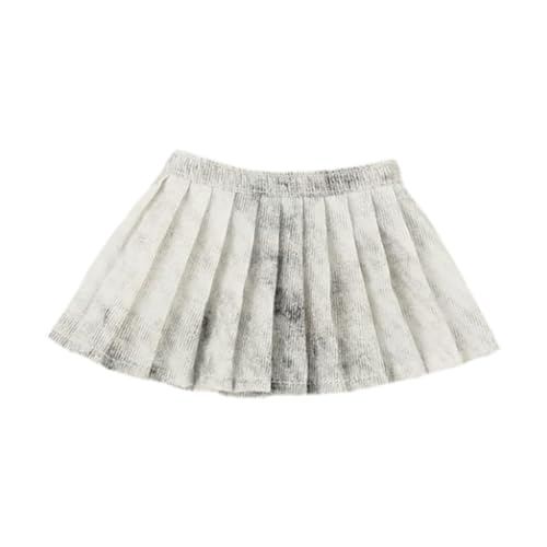 kowaku 1: 6 -Figur Accessoire Weiches Dressing Stilvoller lässiger Requisite Bequeme tragbare Puppenkleidung Miniaturrock, Weiß Schwarz von kowaku