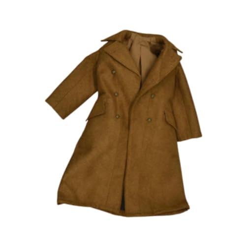 kowaku 1: 6 Skala Männliche Figurenpuppenkleidung, Trenchcoat, Mode männliche Figurenmantel, für 12 Zoll Actionfiguren Zubehör DIY von kowaku