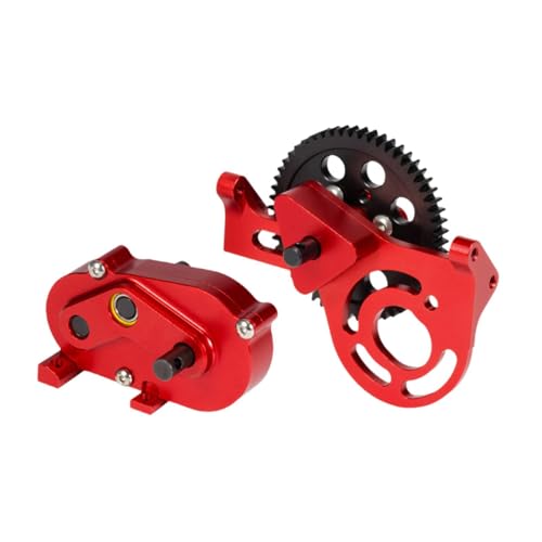 kowaku 1:10 RC -Auto RC -Auto -Ersatzzubehör RC Getriebe Vordere RC -Autogetriebe für Ersatzteile Ersatz, Rot von kowaku