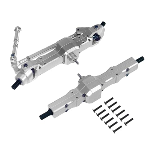 kowaku 1:16 RC -Auto -Vorder- und Hinterachse ersetzen die Teile direkter Installation für WPL C14 C24, Silber von kowaku