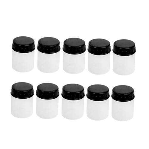 kowaku 10 Stück Leere Farbflaschen, Airbrush-Flaschen, kein Auslaufen, Spender, Reiseflaschen, Sprühsystem, Glasflaschen, Farbvorratsflasche von kowaku